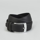 Ремень мужской, рептилия мелкая, пряжка - металл, ширина - 4 см, цвет черный - Фото 1