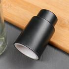 Пробка вакуумная для бутылки «Кнопка», 7 см, чёрная - Фото 4