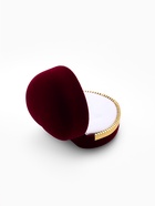 Футляр под кольцо, серьги «Сердце», бархатный, 4×5 см, бордовый с золотом - Фото 5