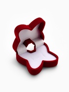 Футляр под серьги, кольцо «Бабочка», бархатный, 5×5.5 см, красный - Фото 5