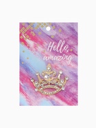 Брошь «Корона», белая в золоте - Фото 7