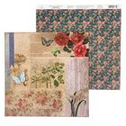 Бумага для скрапбукинга La Botanique "Цветочные мотивы" 29.5 х 29.5 см 180 г/м - Фото 1