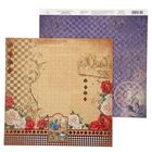 Бумага для скрапбукинга В стране чудес "Орнамент" 29.5 х 29.5 см 180 г/м - Фото 1