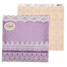 Бумага для скрапбукинга Наша свадьба "Кружево" 29.5 х 29.5 см 180 г/м - Фото 1