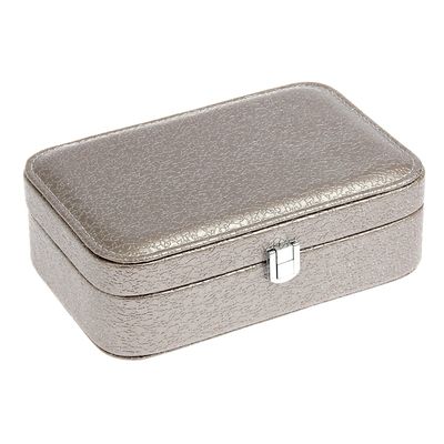 Шкатулка кожзам под часы 1 отделение и бижутерию "Белая ночь" 22х15х7 см