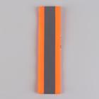 Повязка нарукавная светоотражающая на липучке, 51 × 5 см, цвет оранжевый неон - Фото 5