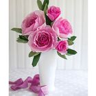 Бумага для упаковок и поделок, гофрированная, розовая, однотонная, двусторонняя, рулон 1 шт., 0,5 х 2,5 м - Фото 3