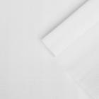 Бумага для упаковки и поделок, гофрированная, белоснежная, однотонная, двусторонняя, рулон 1шт., 0,5 х 2,5 м - Фото 3