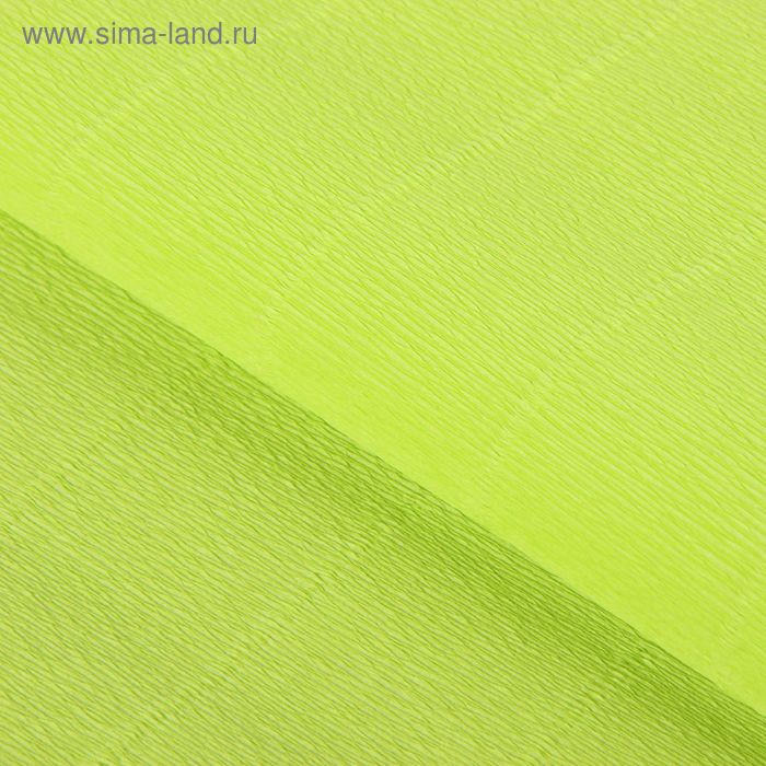 Бумага гофрированная, 958 "Светло-зелёная", 0,5 х 2,5 м - Фото 1