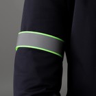 Повязка нарукавная светоотражающая, 41 см × 3 см, цвет ярко-салатовый - Фото 1