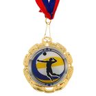 Медаль тематическая 045 "Волейбол", золото - Фото 2