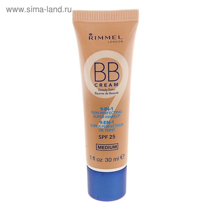 BB крем Rimmel 9-в-1, улучшающий цвет лица, SPF 25,  тон 002 - Фото 1