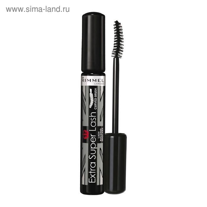 Тушь для ресниц Rimmel Extra Super Lash Mascara, с изогнутой щеточкой - Black №101 - Фото 1