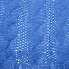 Шарф однотонный, размер 30х180 см, цвет синий V 2102 трикотаж - Фото 2