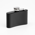 Фляжка Мастер К, 90 мл, подарочная, армейская, 3 oz, нержавеющая сталь, чёрная - Фото 2