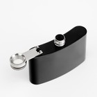 Фляжка Мастер К, 90 мл, подарочная, армейская, 3 oz, нержавеющая сталь, чёрная - Фото 3