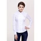 Блузка женская с длинным рукавом 905-1239, размер 46, цвет белый - Фото 1