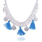 Колье «Империя», цвет синий в серебре - Фото 1