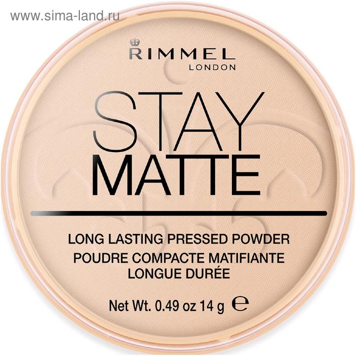 Пудра для лица Rimmel Stay Matte- Peach |Glow №003 - Фото 1