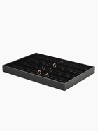 Подставка под кольца QF, с крючками 56 мест, 35×24×3 см, чёрная - Фото 1