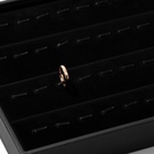 Подставка под кольца QF, с крючками 56 мест, 35×24×3 см, чёрная - Фото 3