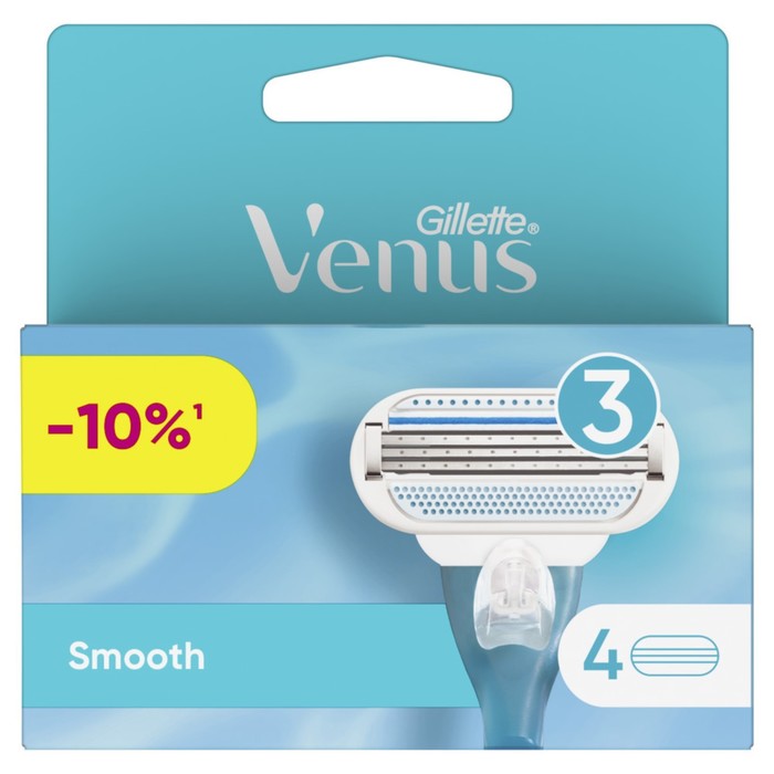 Сменные кассеты Gillette Venus, 3 лезвия, 4 шт. - Фото 1