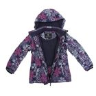 Куртка для девочки  рост  128-134 см (обхват груди 68, обхват талии 63), цвет фиолетовый - Фото 2