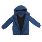 Куртка для мальчика  рост 128-134 см (обхват груди 68, обхвта талии 63),цвет темно-голубой - Фото 2