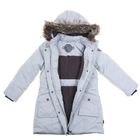 Куртка для девочки, рост 140-146 см (обхват груди 76, обхват талии 63), цвет серый - Фото 2