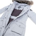 Куртка для девочки, рост 140-146 см (обхват груди 76, обхват талии 63), цвет серый - Фото 3