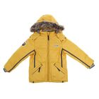 Куртка для мальчика  рост 146-152 см (обхват груди 80, обхват талии 69),цвет желтый - Фото 1