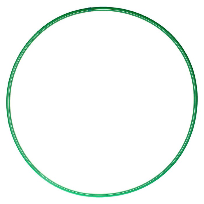 Обруч, диаметр 70 см, цвет зелёный - Фото 1