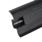 Плинтус с кабель-каналом 5,5х2,1х250 см "Идеал Комфорт" Венге черный - Фото 4