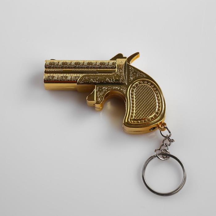 Зажигалка газовая "Золотой пистолет", 7.3 х 5 см - Фото 1