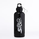 Фляжка-бутылка для воды, 500 мл, "Мастер К", 20 х 6 см, черная - фото 321252814
