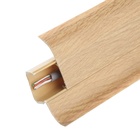 Плинтус с кабель-каналом 4,5х2,1х250 см "Идеал Альфа" Дуб светлый - Фото 5