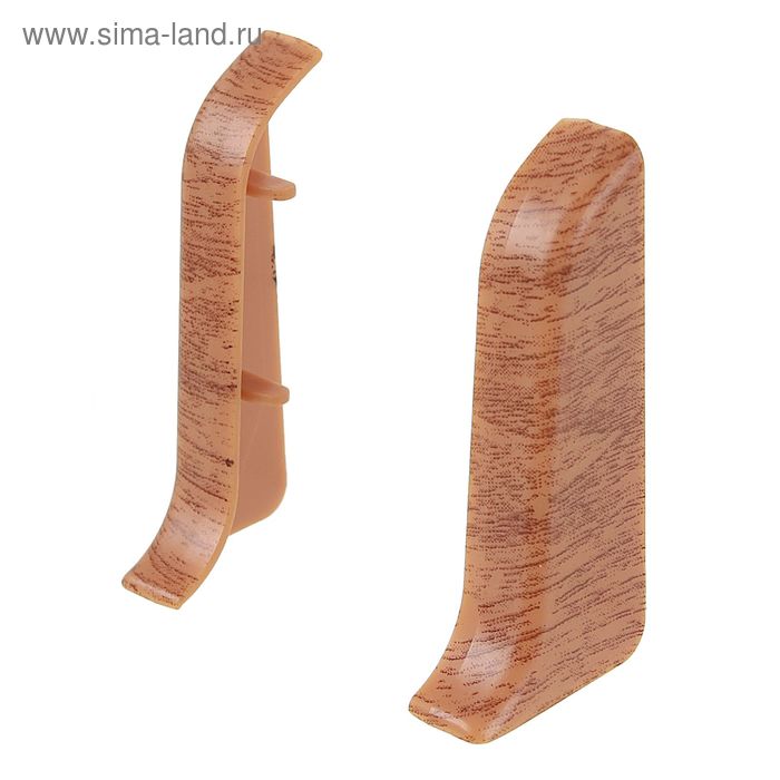 Торцевые (пара) для плинтуса 45 "Идеал Альфа" Вишня темная - Фото 1