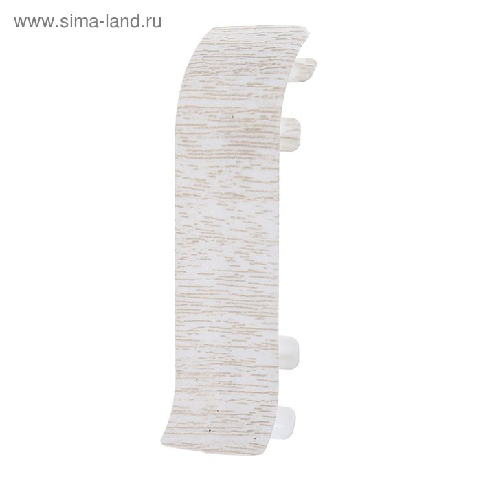 Соединитель для плинтуса 55 "Идеал Комфорт" Ясень белый - Фото 1