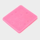 Силиконовый молд «Снежинки», 8,6×8,6 см, цвет розовый - Фото 3