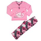 Пижама теплая для девочки, рост 116 см (60), цвет розовый 714-15 - Фото 5