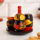 Набор для специй дерево «Ягодка», 4 предмета, хохлома - Фото 2