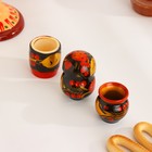Набор для специй дерево «Ягодка», 4 предмета, хохлома - Фото 7