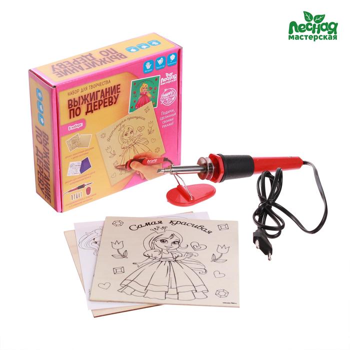 Набор для выжигания и росписи по дереву «Настоящая принцесса» - Фото 1