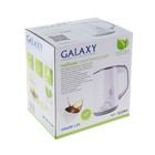 Чайник электрический Galaxy GL 0301, пластик, колба металл, 1.5 л, 2000 Вт, белый - Фото 12