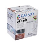 Чайник электрический Galaxy GL 0301, пластик, колба металл, 1.5 л, 2000 Вт, белый - Фото 10