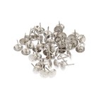 Гвозди ТУНДРА, декоративные, обивочные, фактурные, 11×16 мм, хром, 100 шт. - Фото 4