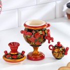 Фигурка «Самовар», хохлома, дерево - Фото 3