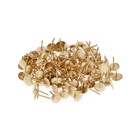Гвозди ТУНДРА, декоративные, обивочные, фактурные, 11×16 мм, золото, 100 шт. - Фото 4