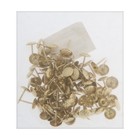 Гвозди ТУНДРА, декоративные, обивочные, фактурные, 11×16 мм, золото, 100 шт. - Фото 5