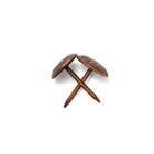 Гвозди ТУНДРА, декоративные, обивочные, фактурные, 11×16 мм, медь, 100 шт. - Фото 10